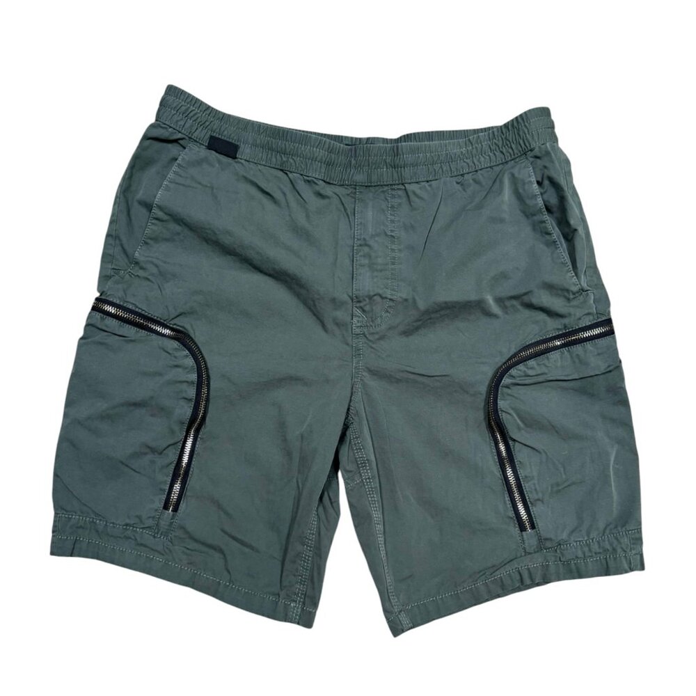 River Island Green Cargo Zipper Side Pockets Men Short Size 34